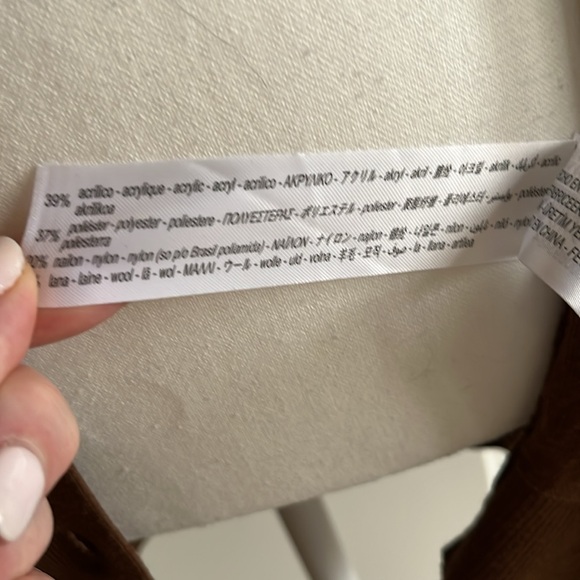 Zara earth brown sweater cardigan - Picture 8 of 9